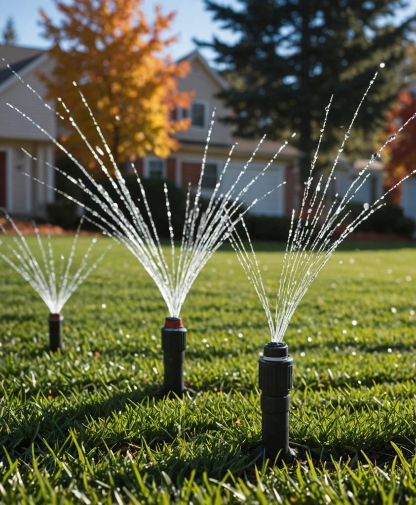 Sprinkler Winterization in Greater Houston 8 Sprinkler winterization service in a greater Houston residential yard
